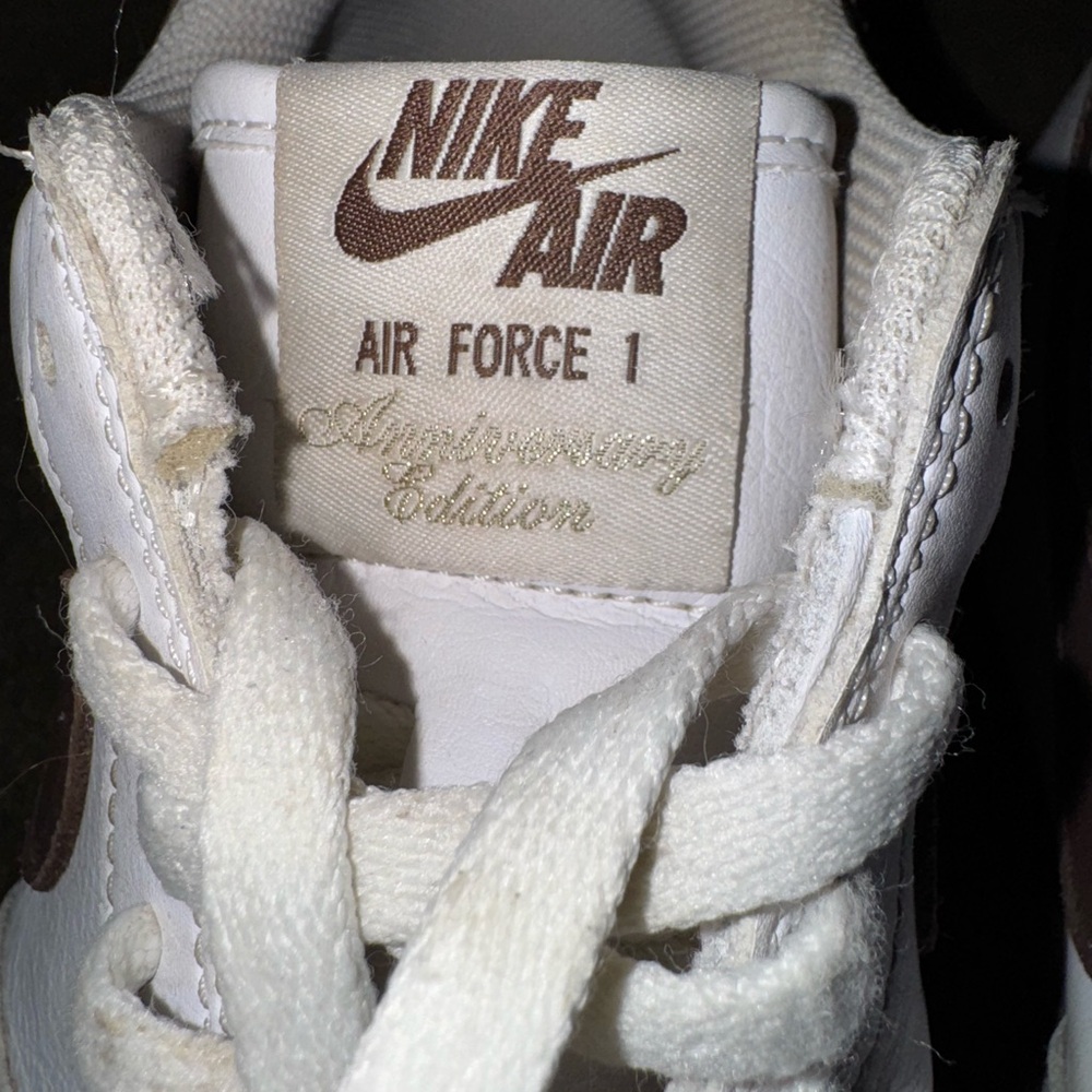 Nike Air Kids Sneakers - White and Brown